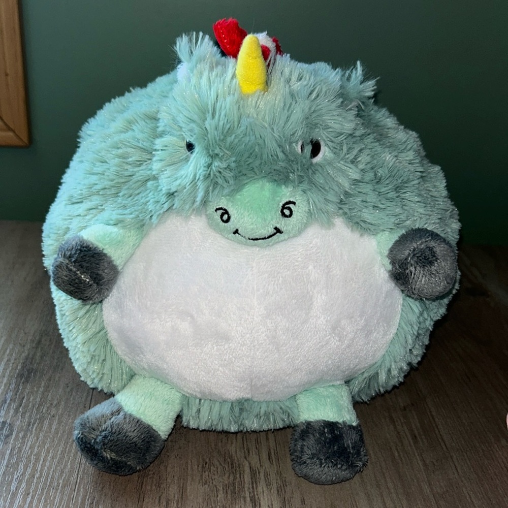 7” Squishable Peppermint Unicorn Collectible Plushie - Limited edition